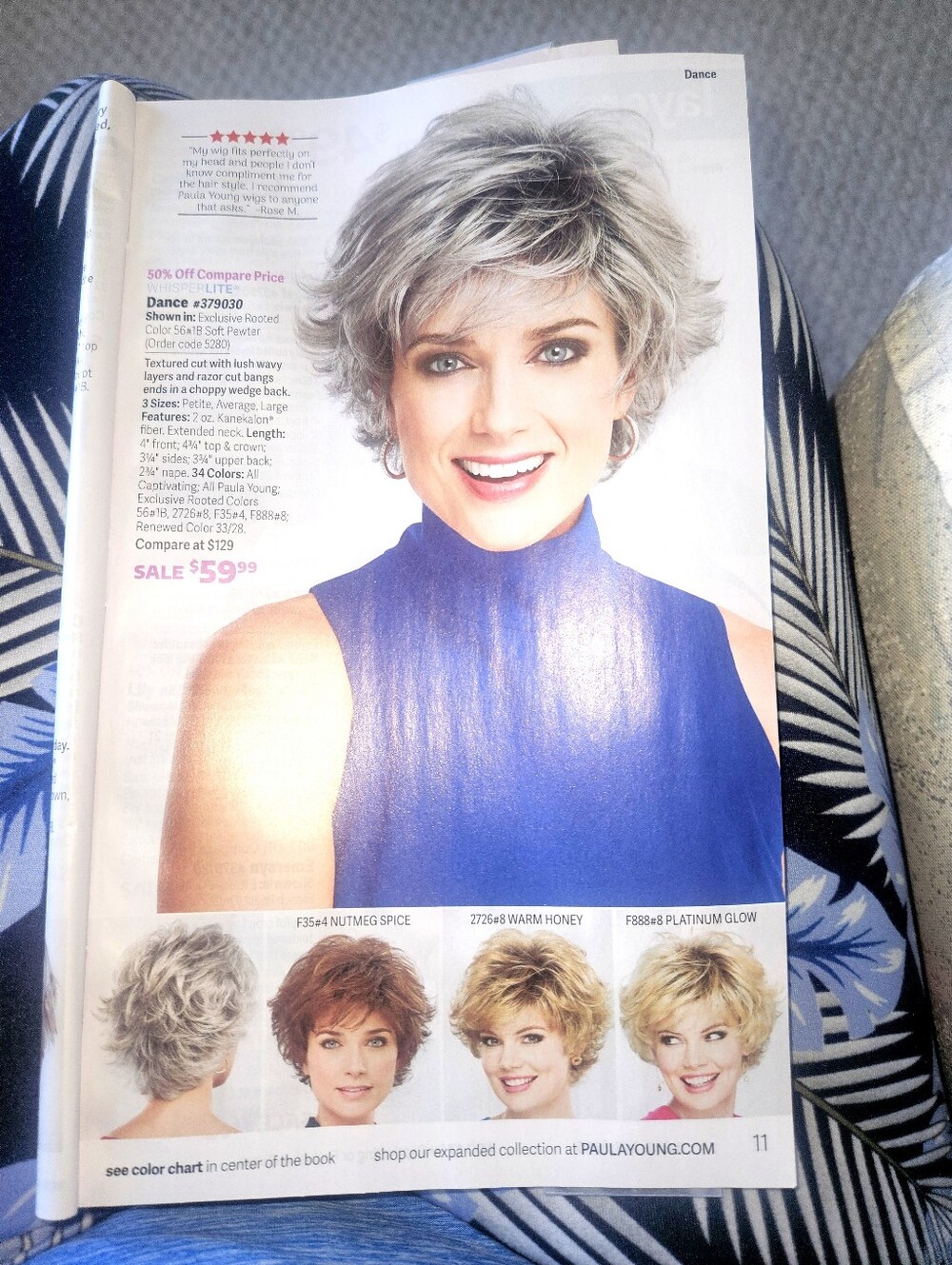 PAULA YOUNG WiG New In Box Whisper Light dance Sunkissed Blond - Picture 12 of 15